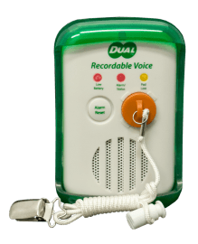 Voice Recordable Dual Pull-String/Sensor Pad Monitor - in retail packaging with batteries included