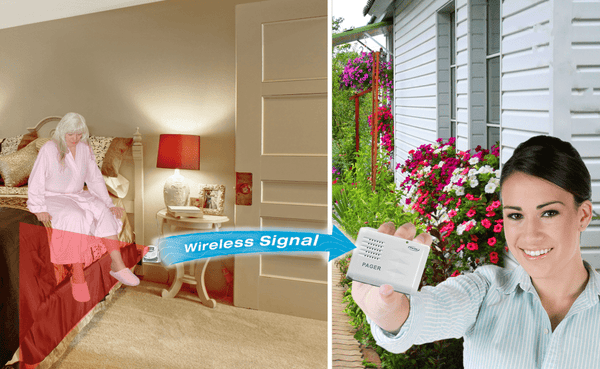 Motion Sensor and Pager (one-to-one system) - in retail packaging with batteries included