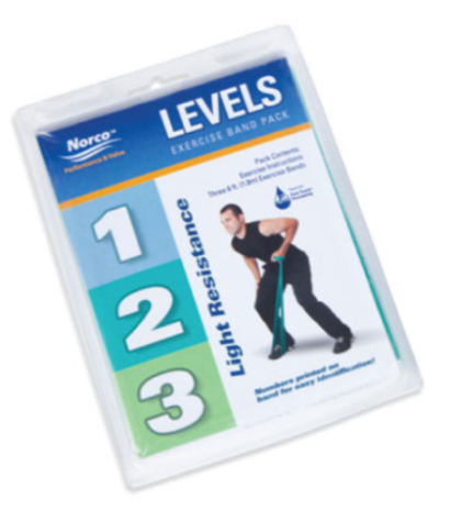 Norco® LEVELS™ Exercise Band Resistance Packs, Level 1-3 (NC91229)