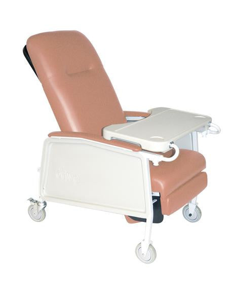 3 Position Heavy Duty Bariatric Geri Chair Recliner- Rosewood