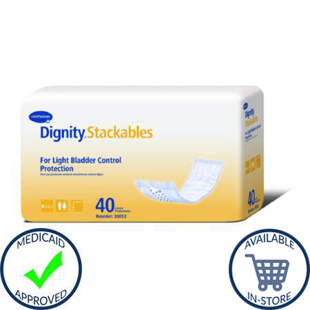 Dignity® Stackables® Unisex Disposable Bladder Control Pads - Light Absorbency