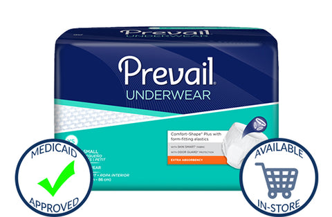 Male Adult Absorbent Underwear Prevail Per-Fit Men Pu