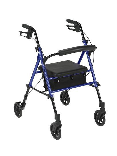 Adjustable Height Rollator with 6" Wheels